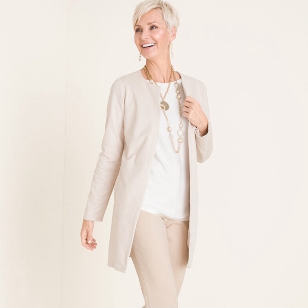 Chico's Faux Suede Blazer/Jacket